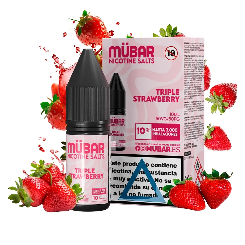 MÜBAR SALTS TRIPLE STRAWBERRY 10ML MÜBAR SALTS TRIPLE STRAWBERRY 10ML