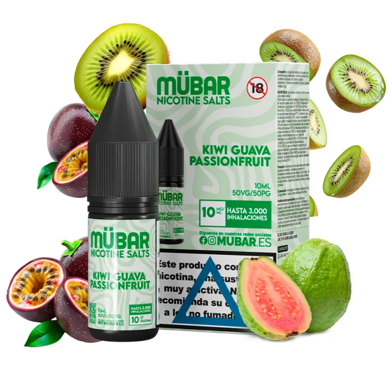 MÜBAR SALTS KIWI GUAVA PASSIONFRUIT 10ML