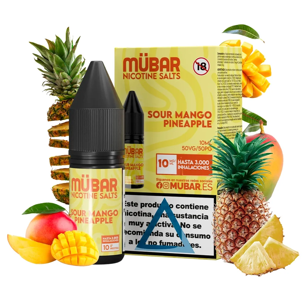 MÜBAR SALTS SOUR MANGO PINEAPPLE 10ML MÜBAR SALTS SOUR MANGO PINEAPPLE 10ML