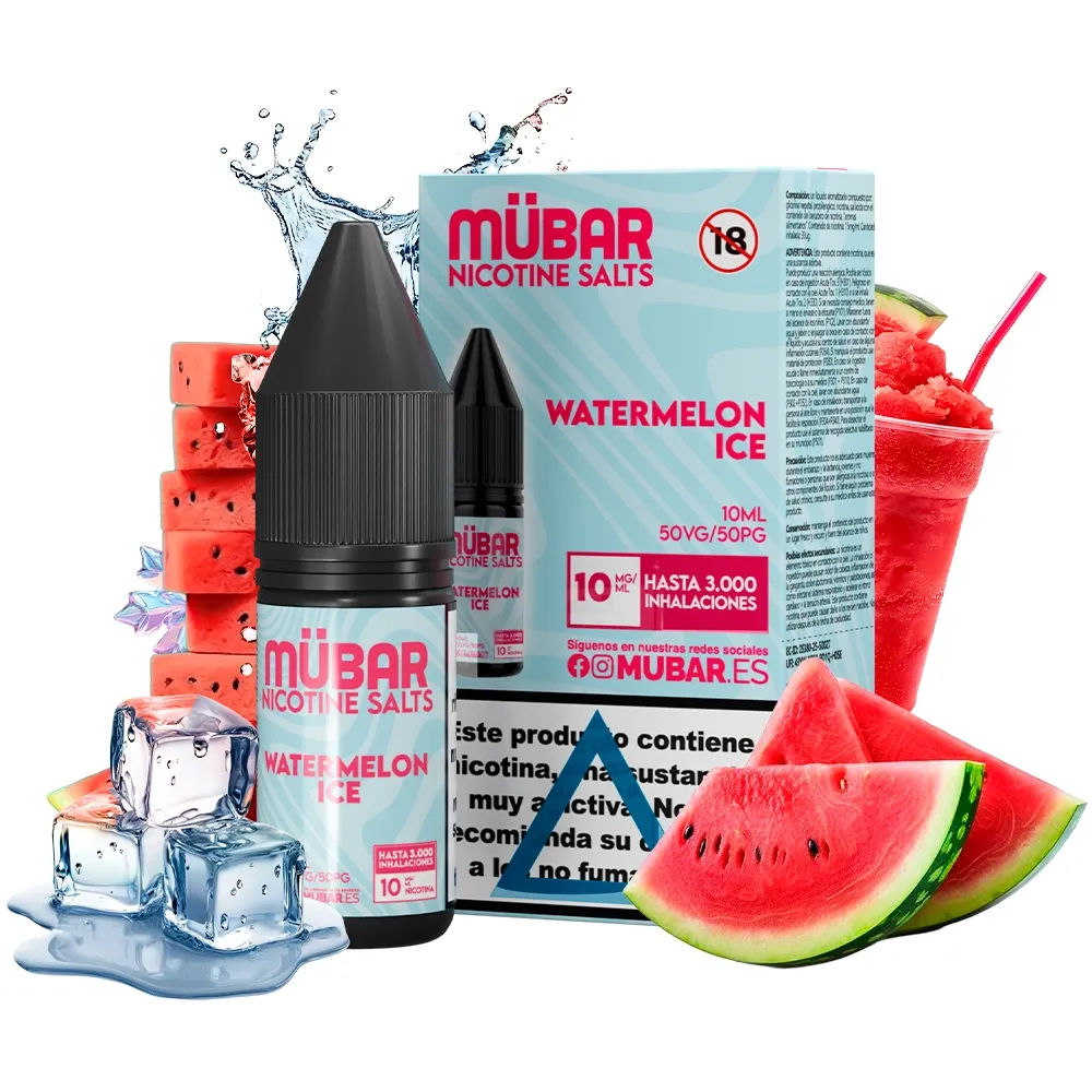 MÜBAR SALTS WATERMELON ICE 10ML MÜBAR SALTS WATERMELON ICE 10ML