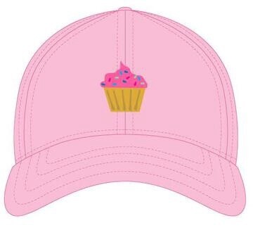 Baseball Cap - Cupcake on Pink