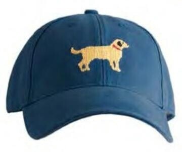 Baseball Cap - Yellow Lab on Navy