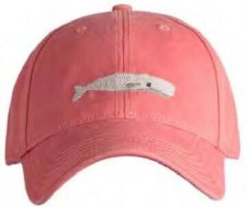 Baseball Cap - White Whale on Red