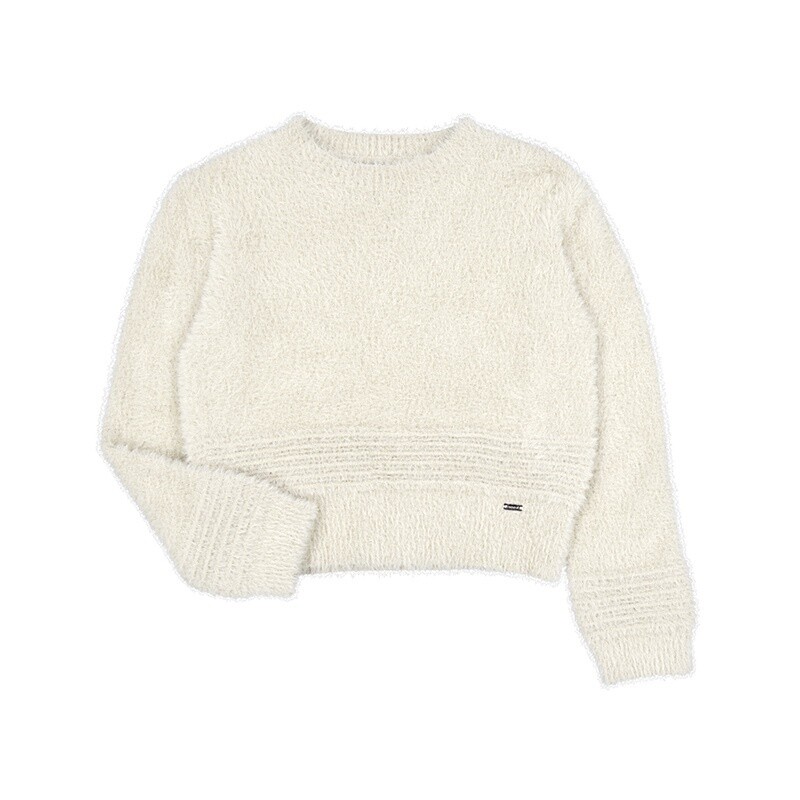 Cream Furry Sweater