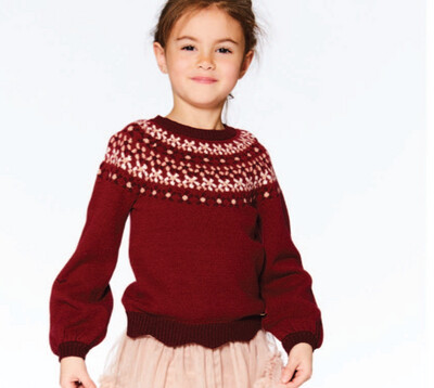 Red Intarsia Sweater