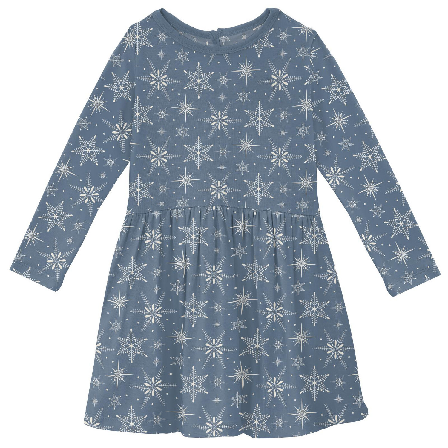 Bamboo L/S Snowflake Twirl Dress