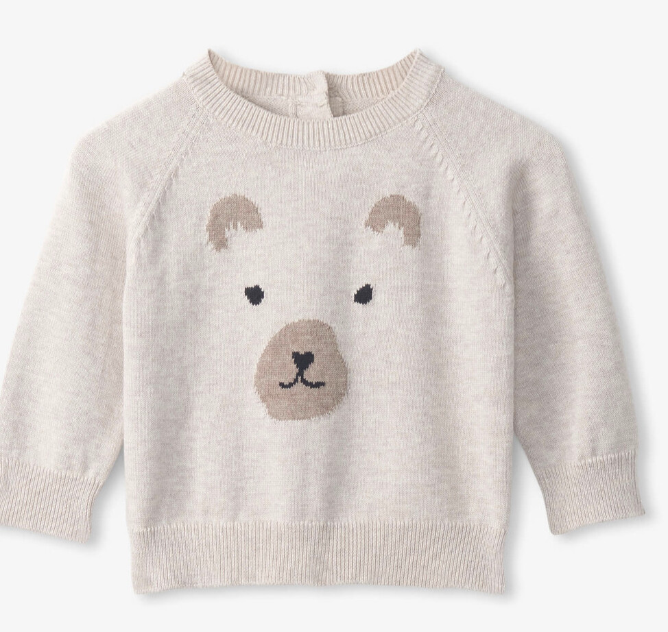 Baby Bear Cub Pullover Sweater Set