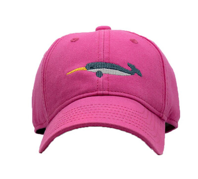 Baseball Cap - Narwhale on Hot Pink