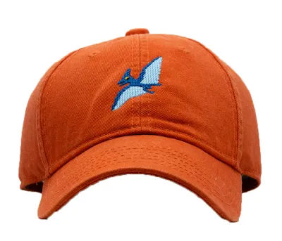 Baseball Cap - Pterodactyl on Orange
