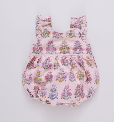 Via Flowerette Bubble, Colour: Pink, Size: 3/6M