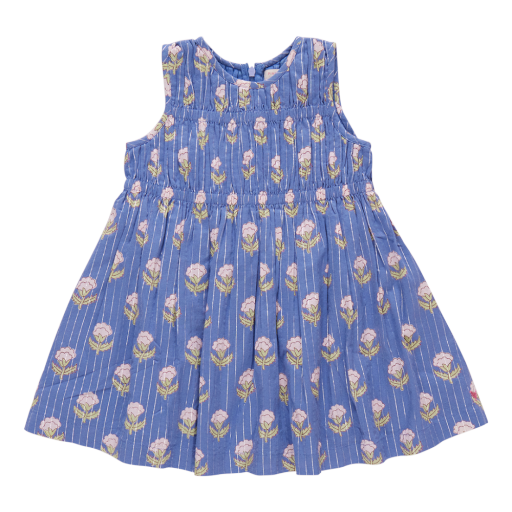 Waverly Bud Dress, Colour: Blue, Size: 2Y