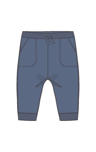 French Terry Sport - Varsity - Vintage Indigo - Jogger Pant, Colour: VINTAGE INDIGO, Size: 12-18M