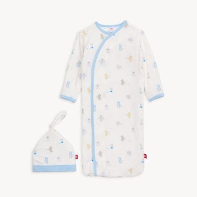 BABY BEATS GOWN + HAT: Blue