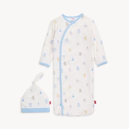 BABY BEATS GOWN + HAT: Blue