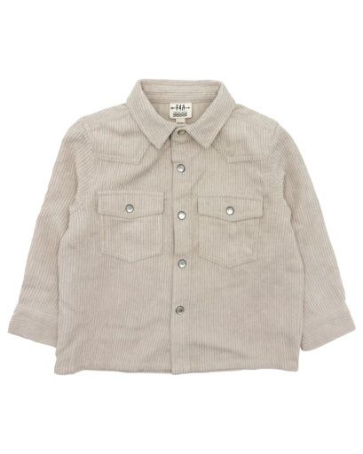 FRONTIER CORDUROY SHIRT, Size: 8-9Y, Colour: BIRCH