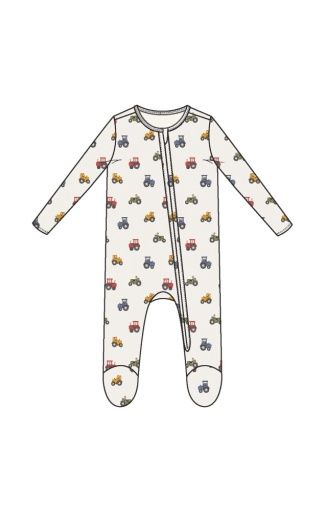 Mini Tractors Footy, Colour: WHITE/BLUE, Size: 6-9M