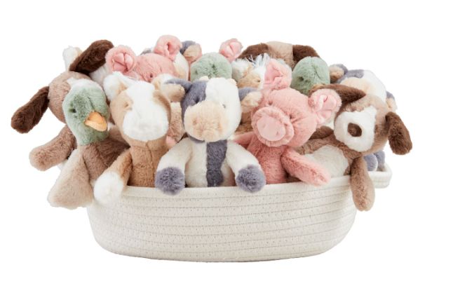 Farm Plush Rattle Pal
