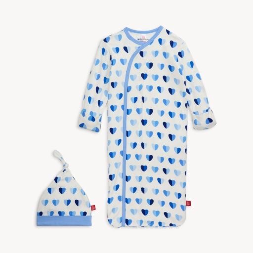 BLUE XOXO MODAL GOWN + HAT