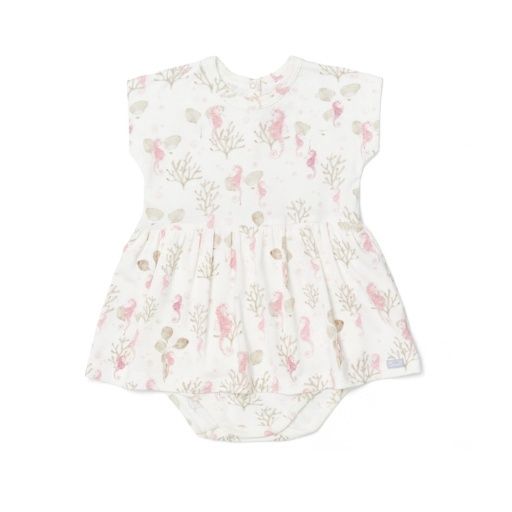 Seahorse Bamboo Skirted Bodysuit, Size: 18m
