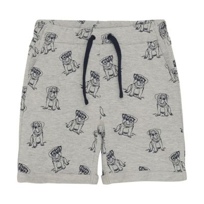 Bulldog Print Shorts