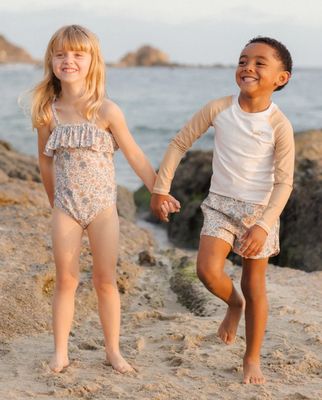 RUFFLE ONE-PIECE || GARDENIA