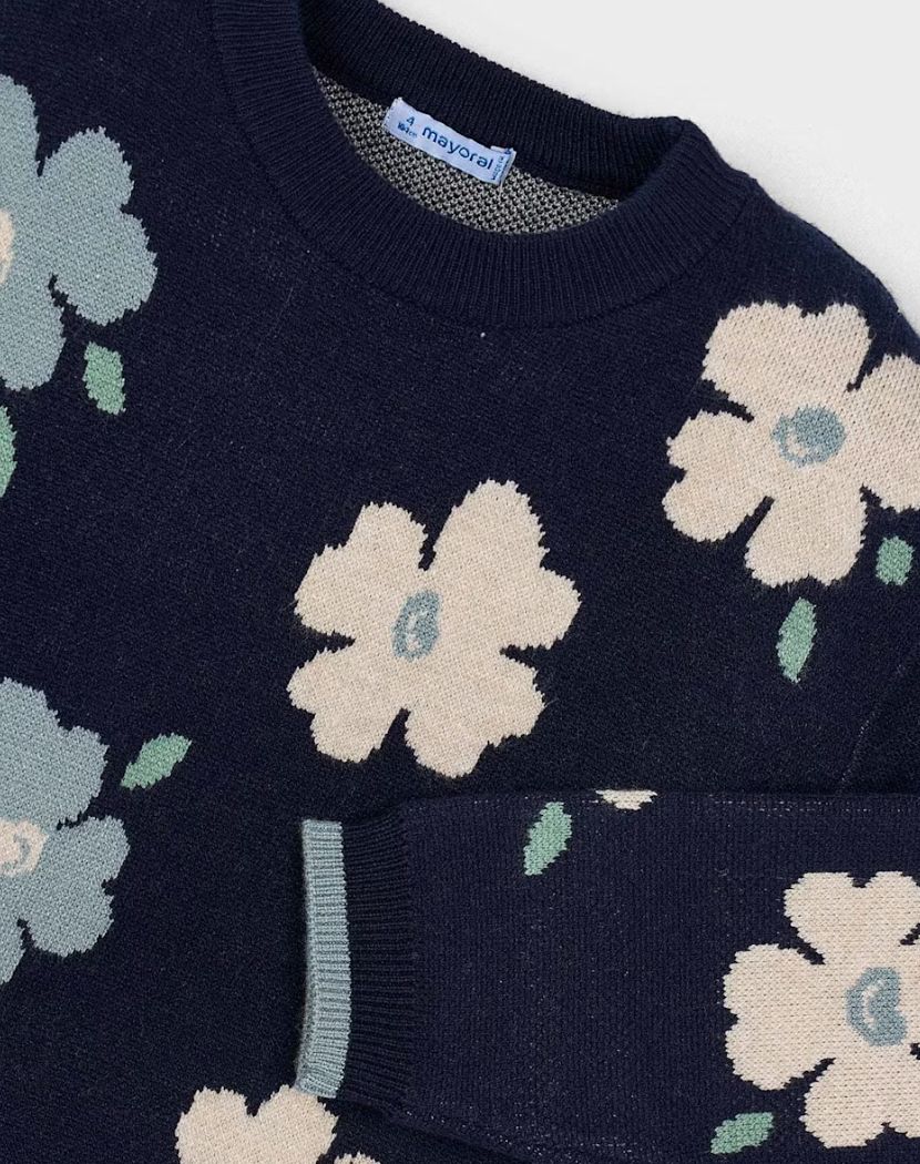 Jacquard Floral Sweater / Legging Set