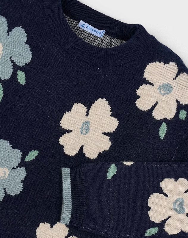 Jacquard Floral Sweater / Legging Set