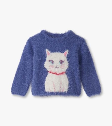 Kitty Cat Furry Sweater, Size: 2T