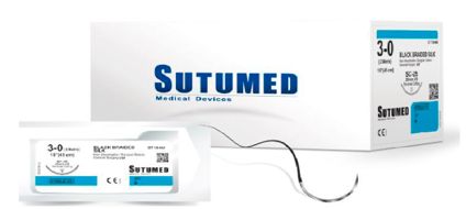 SUTURA SUTU-SILK SEDA TRENZADA 3-0