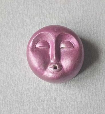 Porte encens lune en plâtre