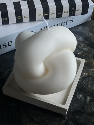Large Knot Candle - Shaped Candle - Handmade Gift