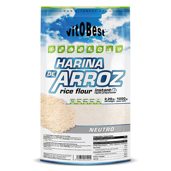 Harina Arroz 1kg, Sabor: Neutro, Marca: Vitobest