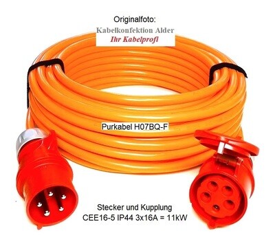 Pur Kabel Verlängerungskabel CEE16-5 IP44 5x2,5mm2 bis 11kW ab 39.-