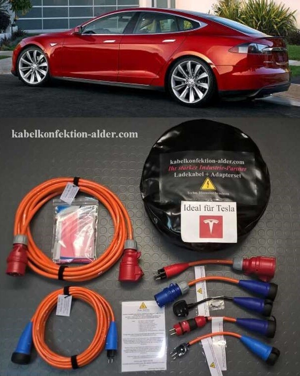 Verlängerungskabel und Adapterset 7-teilig passend auf original Tesla UMC 1.Generation bis BJ 2018 nur 349.-