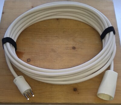 PVC Verlängerungskabel weiss T15 IP20 für Innenanwendung, Kabel neu, Stecker gebraucht, div. Längen ab 29.-