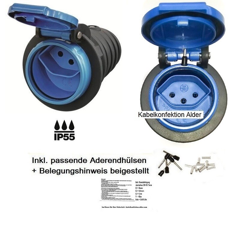 Kupplung T13 IP55 Staub-und Strahlwassergeschützt für Innen und Aussenanwendung SN441011