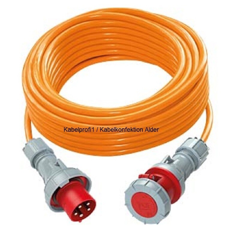 Purkabel CEE63-5 Baustromkabel 5x10mm2 20m bis max. 35kW nur 429.-