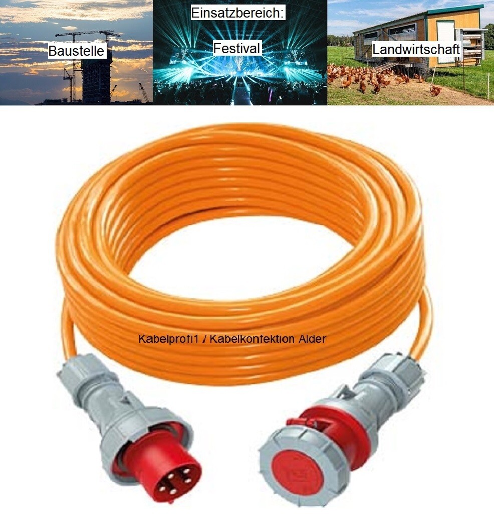 Purkabel CEE63-5 5x16mm2 bis 43kW div. Längen ab 199.-