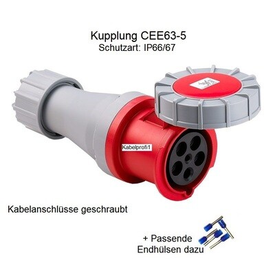 Kupplung CEE63-5 IP66/67 nur 37.90.-