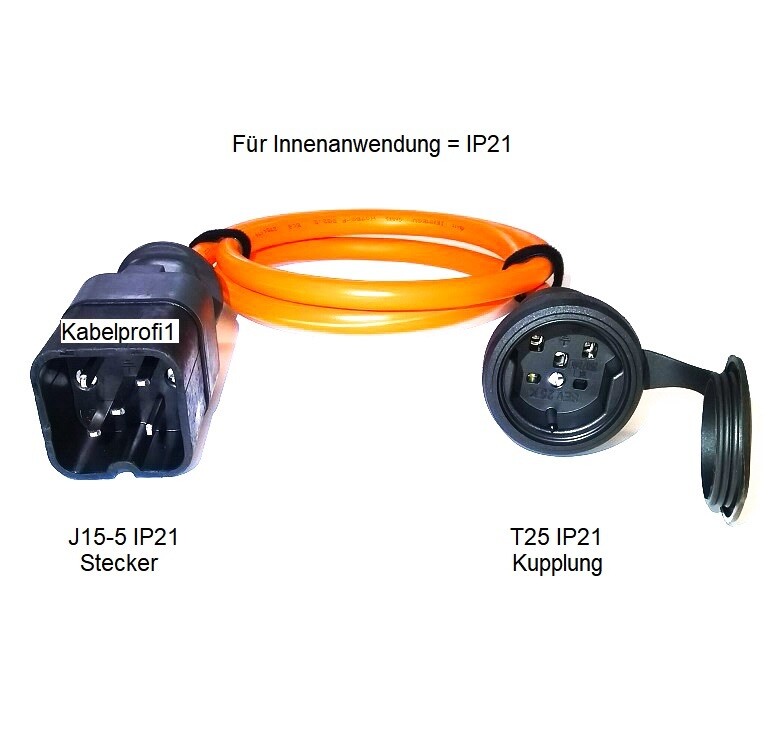 Stromadapter CH J15-5 auf CH T25 diverse Längen ab 69.90.-