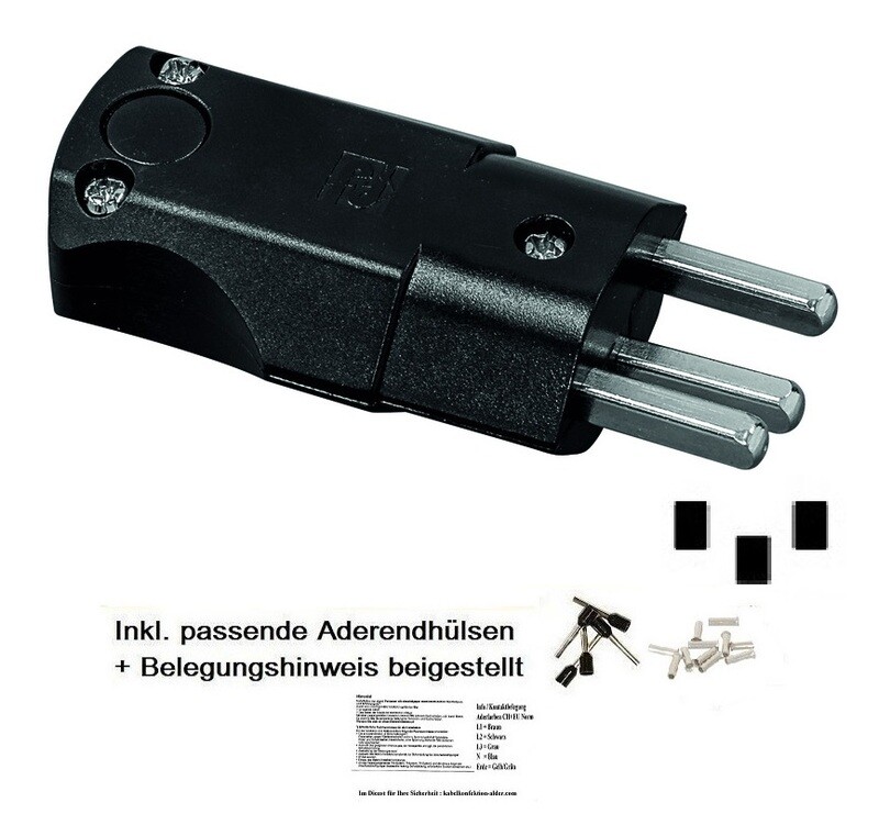 Stecker T23 IP20 für Innenanwendung