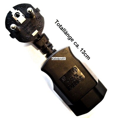 Stromadapter Reiseadapter Schuko stark auf CH T23 IP20 nur 9.90.-