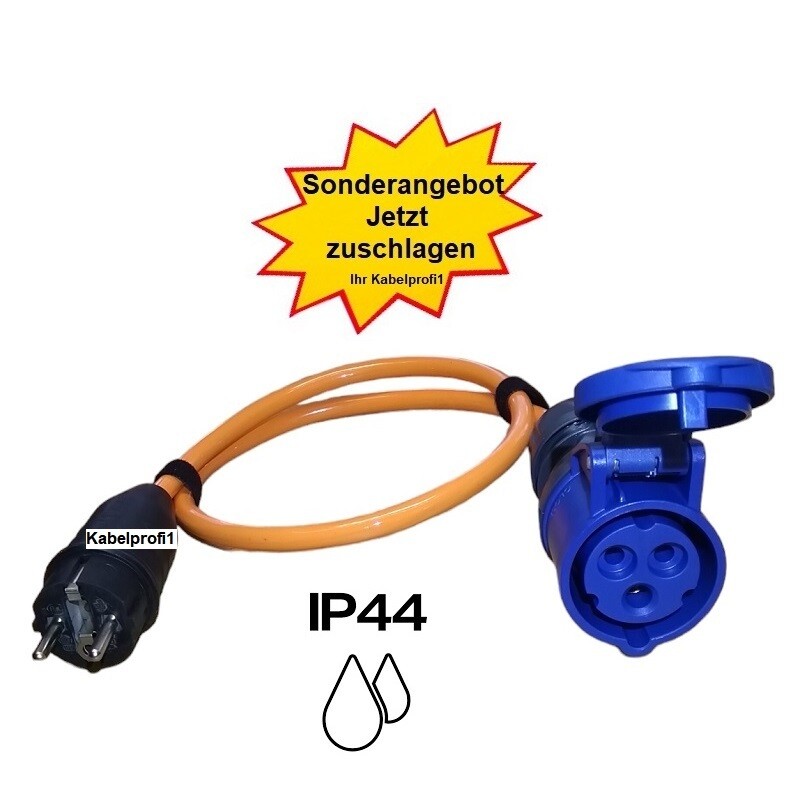 Top Deal 1,5 Meter Kombischuko DE/FR zu CEE16-3 Camping IP44