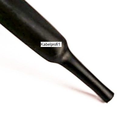 Schrumpfschlauch 4,8mm zu 2,4mm 2:1 schrumpfend schwarz