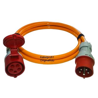 Neues 3,5m PUR Verlängerungskabel CEE32/5/400V 5x6mm2 IP44 Neues 3,5m PUR Verlängerungskabel CEE32/5/400V 5x6mm2 IP44