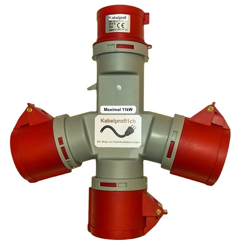 Y-Verteiler 3-fach CEE16-5 (11kW)
