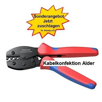 Crimpzange für Solarstecker MC4, für Kabelquerschnitt 2,5-6mm2