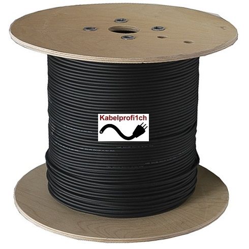 Solarkabel 6mm2 H1Z2Z2-K 200m Spule schwarz Sonderpreis nur 249.-