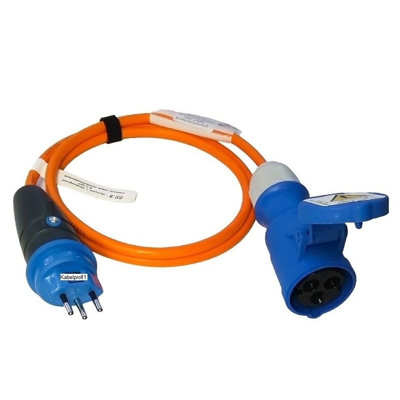 Campingkabel Caravan Kabel Stromadapter T13 auf CEE16-3 gesichert bis max. 2kW ab 37.-