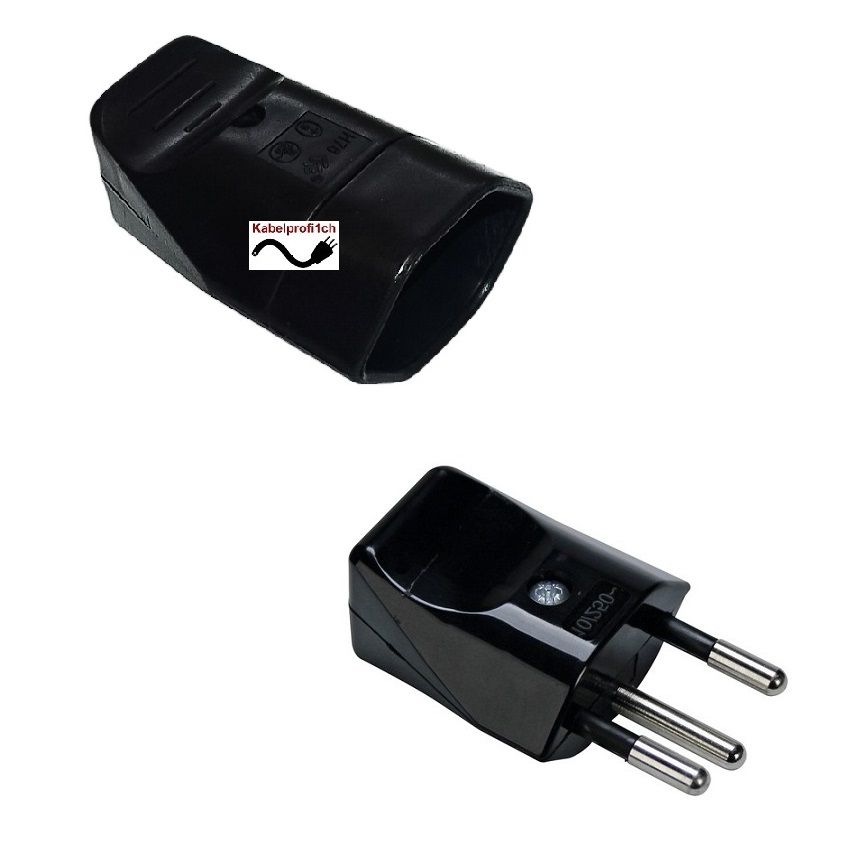 Stecker T12 und Kupplung T13 IP20 Set für Innenanwendung